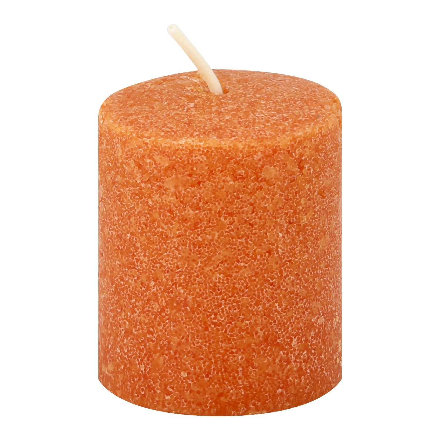 slide 1 of 2, Candle-Lite Candy Corn Votive Candle - Orange, 1 ct