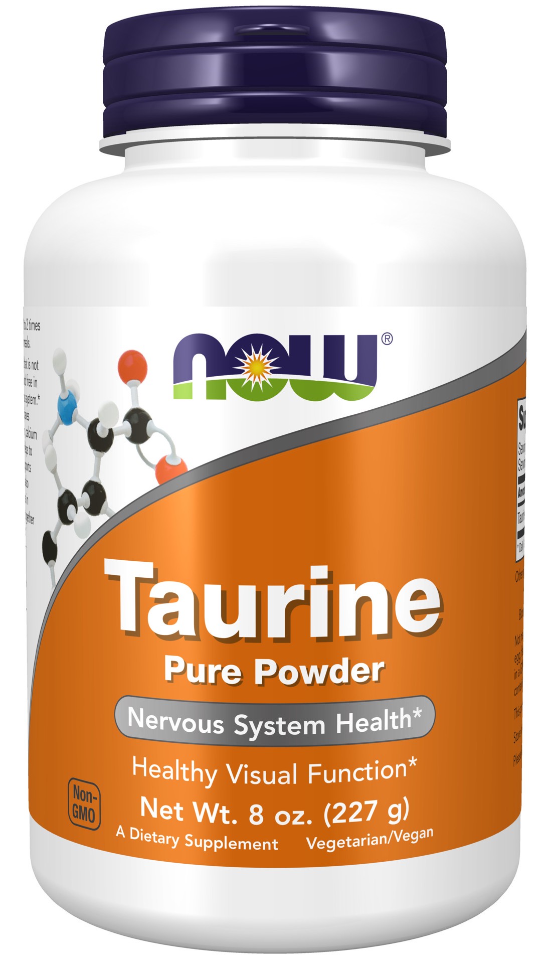 slide 1 of 4, NOW Taurine Pure Powder - 8 oz., 8 oz