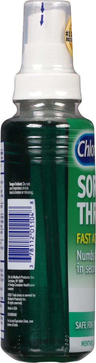slide 6 of 10, Chloraseptic Sore Throat Spray, Menthol Flavor, 6 fl oz, 1 Pack, 1 ct