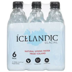 Icelandic Glacial Natural Spring Water 6 - 500 ml Bottles