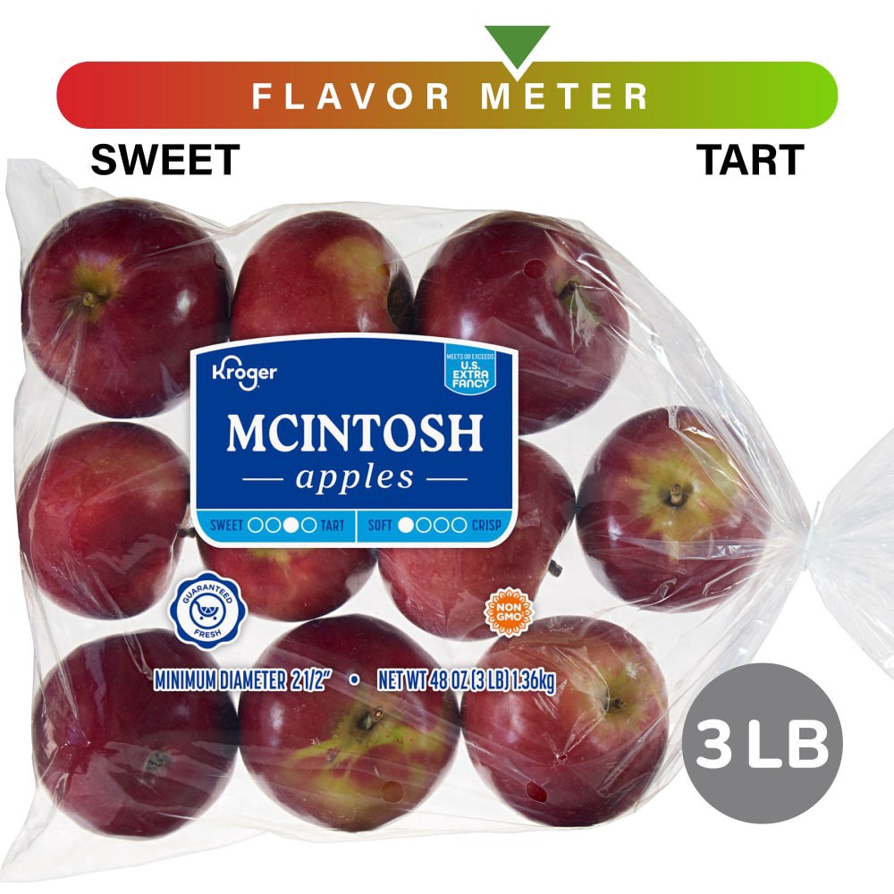 slide 1 of 5, Kroger® McIntosh Apples, 3 lb