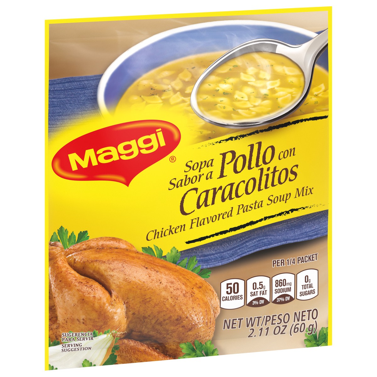 slide 4 of 9, Maggi Chicken Flavored Pasta Soup Mix, 2.11 oz