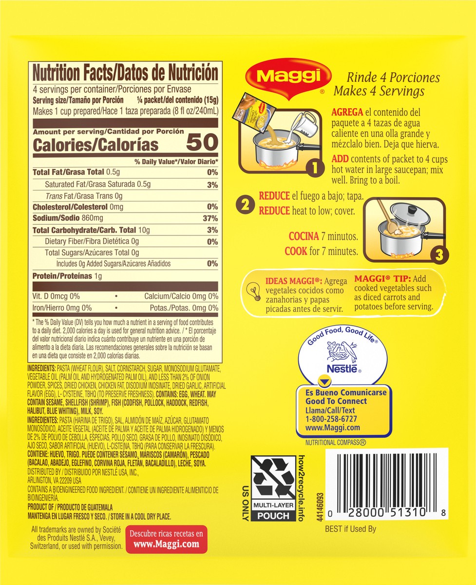 slide 2 of 9, Maggi Chicken Flavored Pasta Soup Mix, 2.11 oz