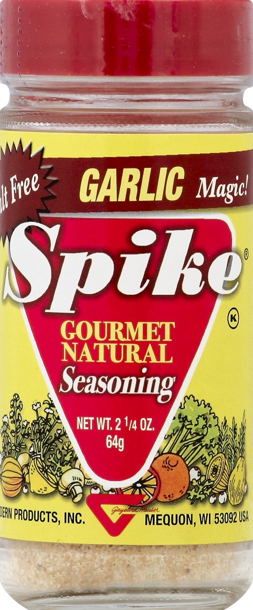 slide 2 of 2, Spike Garlic Magic Gourmet Natural Seasoning Salt Free, 2.25 oz