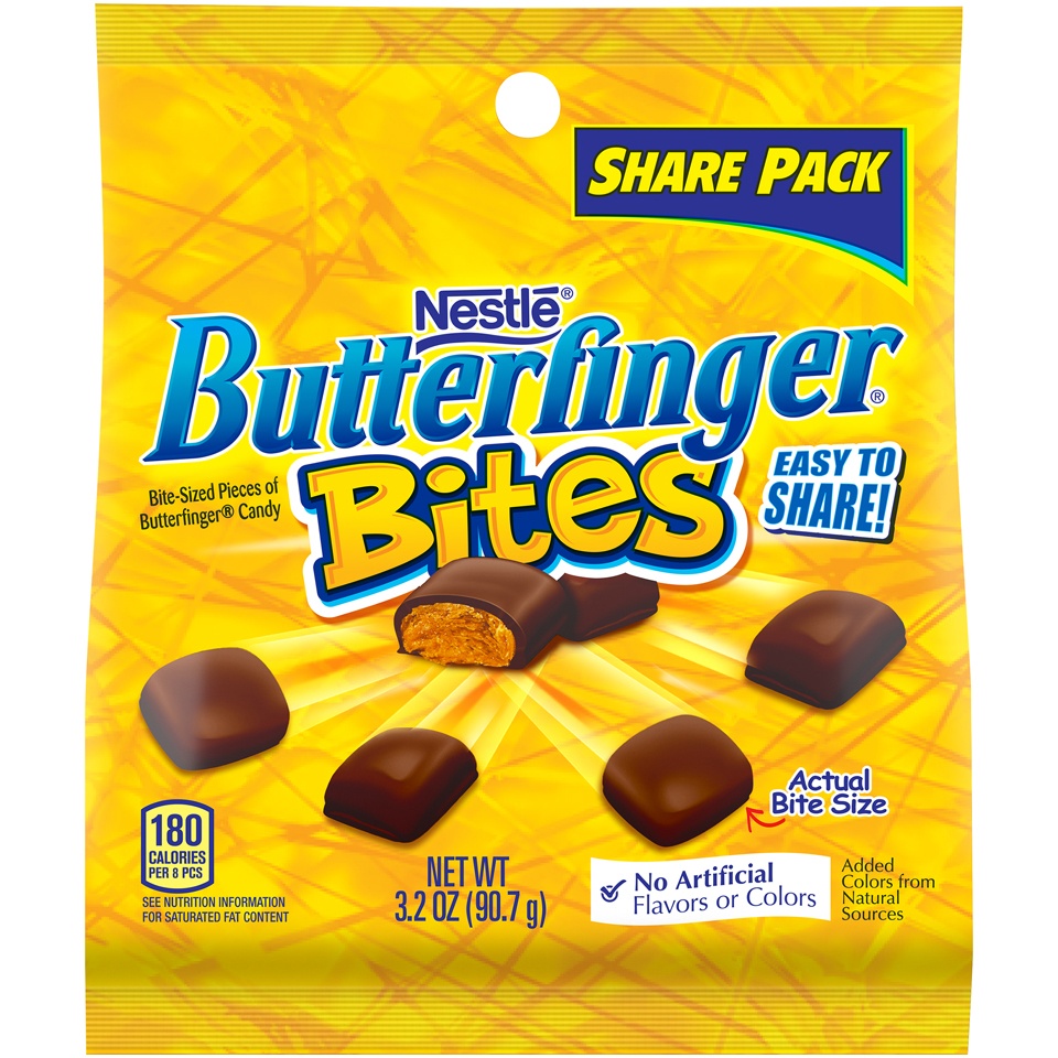 slide 1 of 3, Butterfinger Bites Share Pack, 3.2 oz