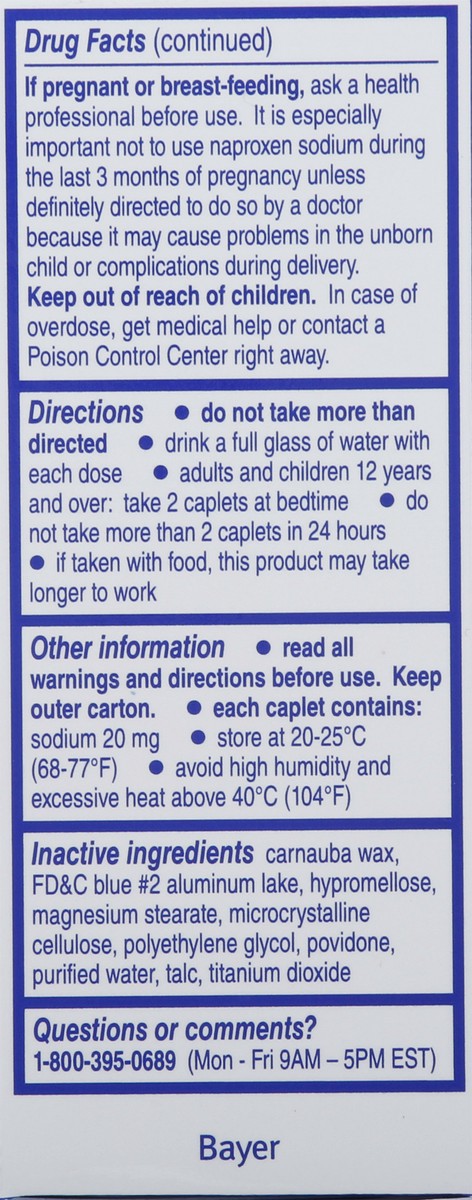 slide 8 of 9, Aleve PM Pain Reliever/Nighttime Sleep-Aid 20 Caplets, 20 ct