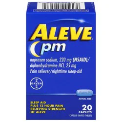 Aleve PM Pain Reliever/Nighttime Sleep-Aid 20 Caplets