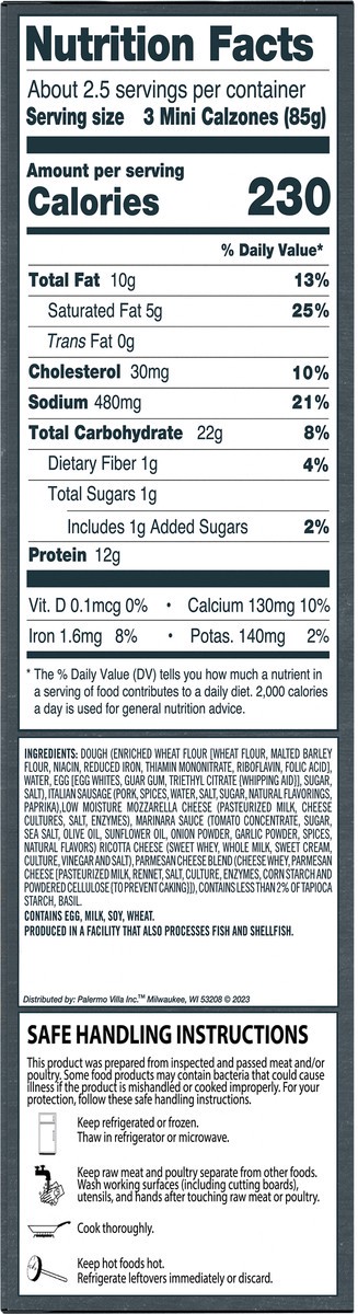 slide 6 of 15, Urban Pie Pizza Co. Mini Sausage Ricotta Calzones 8 oz, 8 oz