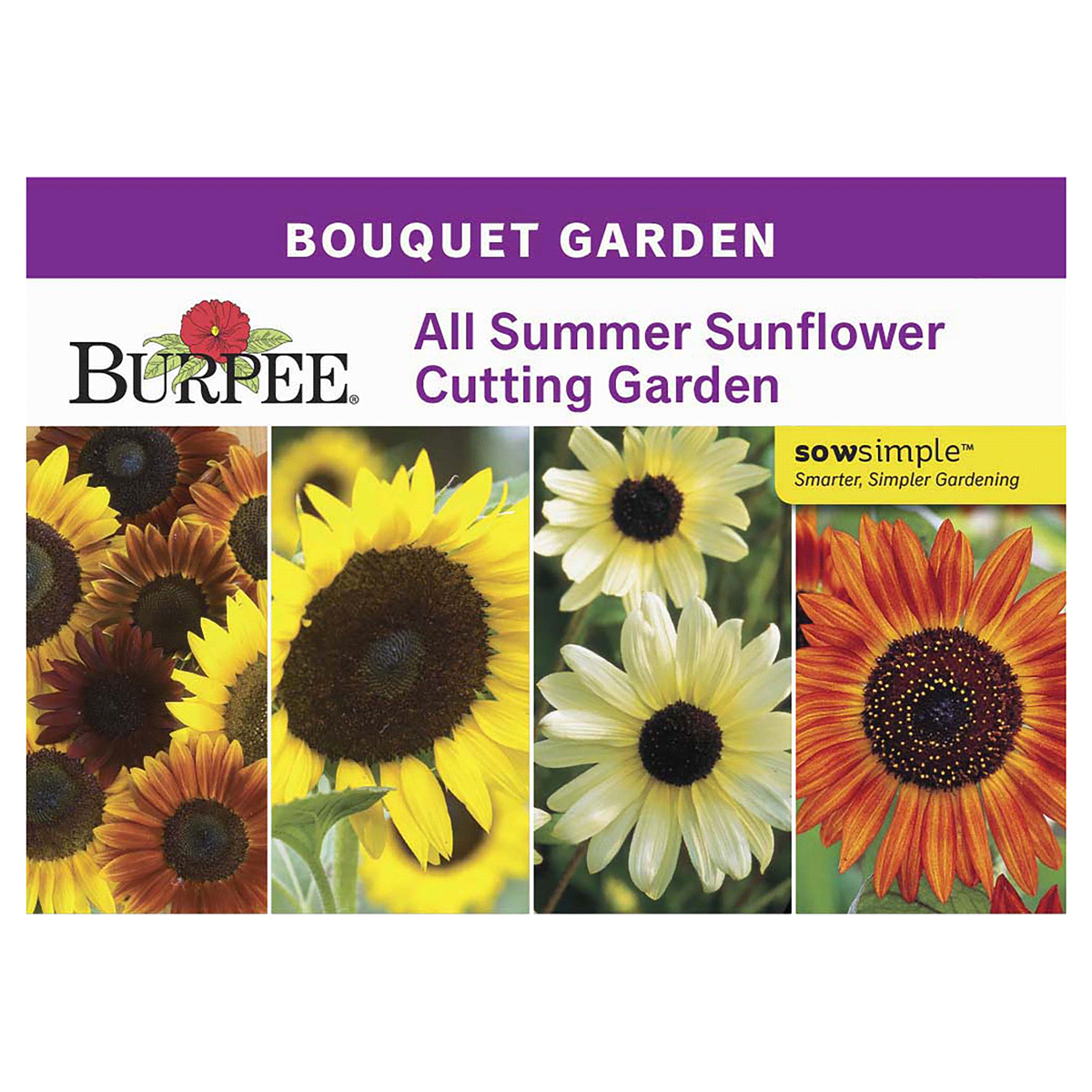 slide 1 of 5, Burpee All Summer Sunflower Cutting Garden Seeds, 1 ct