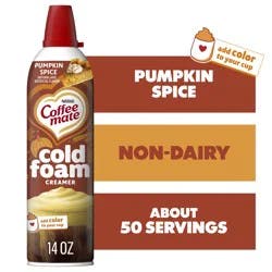 Coffee-Mate Coffee mate Pumpkin Spice Flavored Cold Foam Creamer, Cold Creamer for Coffee