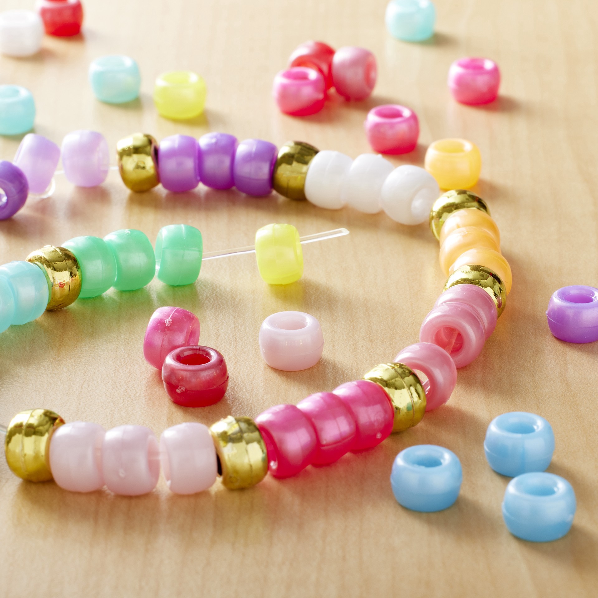 slide 3 of 3, 1lb. Multicolor Pony Beads By Creatology, 6mm X 9mm, 6 mm