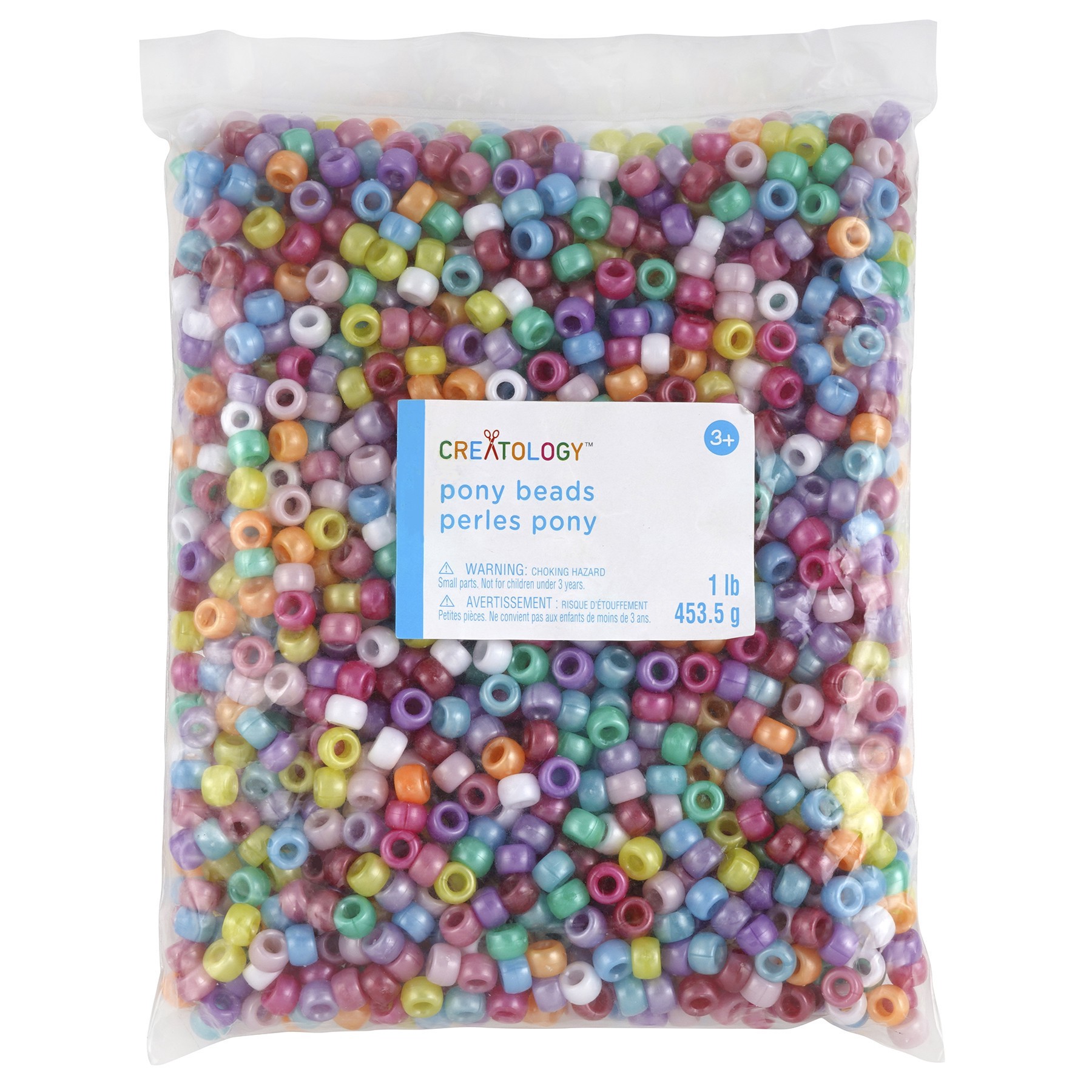 slide 2 of 3, 1lb. Multicolor Pony Beads By Creatology, 6mm X 9mm, 6 mm