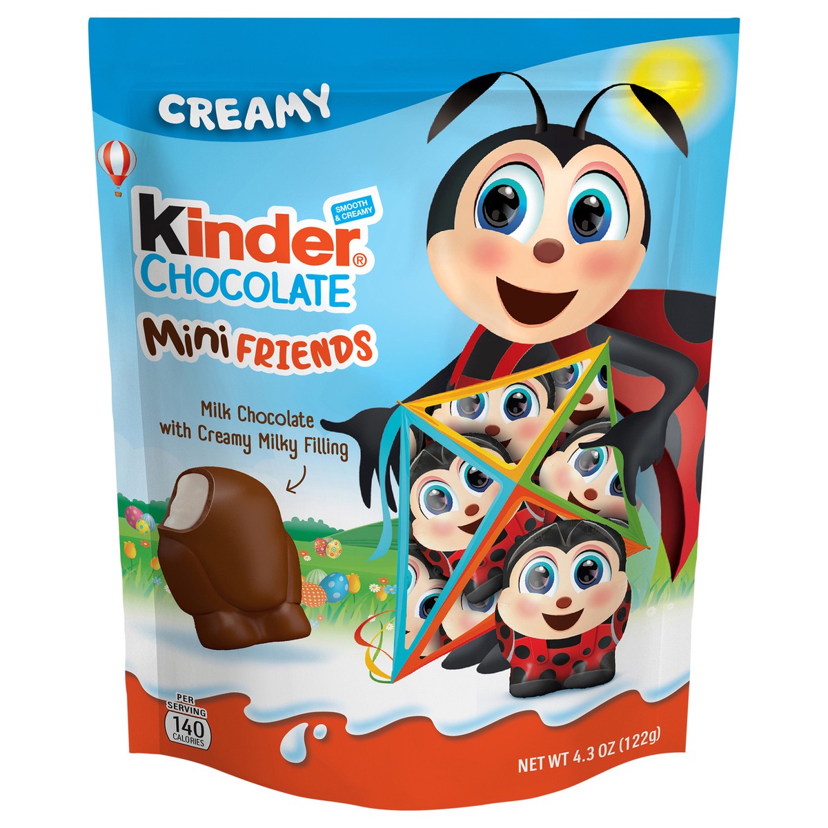 slide 2 of 10, Kinder Chocolate Mini Friends Creamy Milk Chocolate Individually Wrapped Easter Basket Stuffers, 4.3 oz