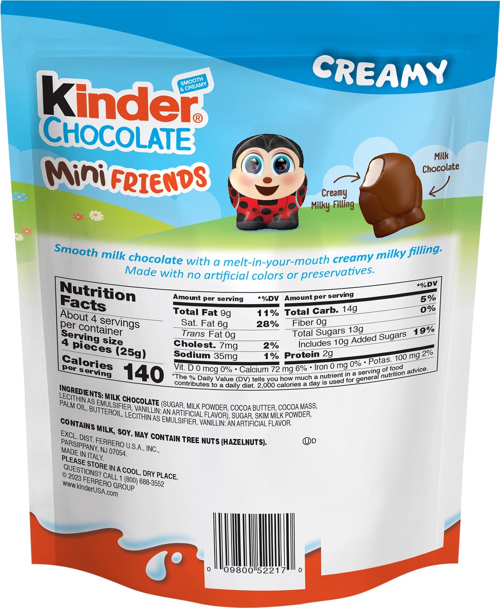 slide 3 of 10, Kinder Chocolate Mini Friends Creamy Milk Chocolate Individually Wrapped Easter Basket Stuffers, 4.3 oz