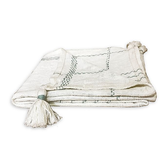 slide 1 of 2, Bee & Willow Home Bee & Willow Plaid Throw Blanket - Mint/Cream, 1 ct