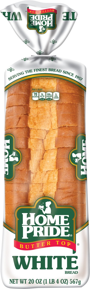 slide 4 of 13, Home Pride Butter Top White Bread, Sliced Sandwich Bread, 20 oz Loaf, 20 oz
