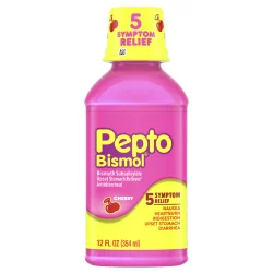 Pepto-Bismol Cherry 5 Symptoms Relief