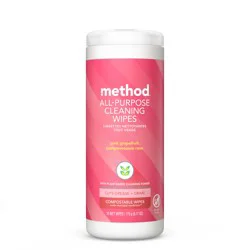 method All-Purpose Cleaning Wipes, Pink Grapefruit