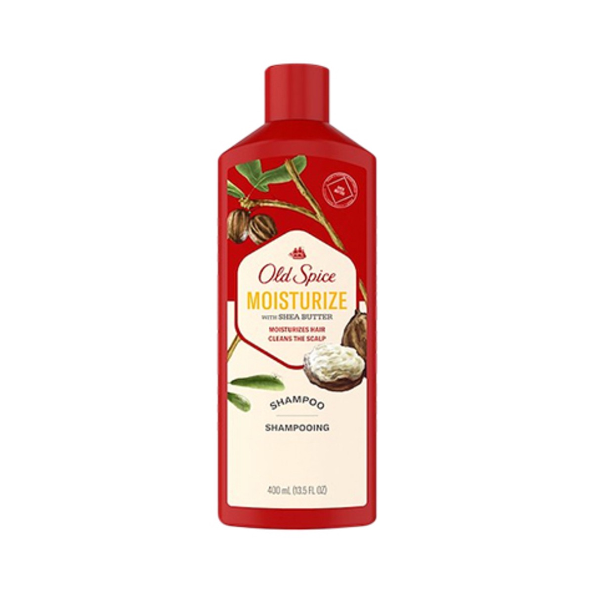 slide 1 of 7, Old Spice Moisturize with Shea Butter, Shampoo for Men, 13.5 fl oz, 13.5 fl oz