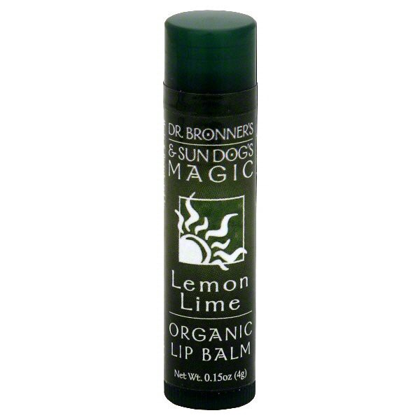slide 1 of 3, Dr. Bronner's Organic Lip Balm - Lemon Lime, 0.15 oz
