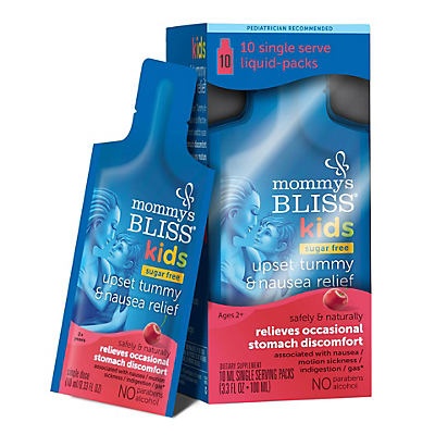 slide 1 of 1, Mommy's Bliss Upset Tummy & Nausea Relief 10 ea, 10 ct