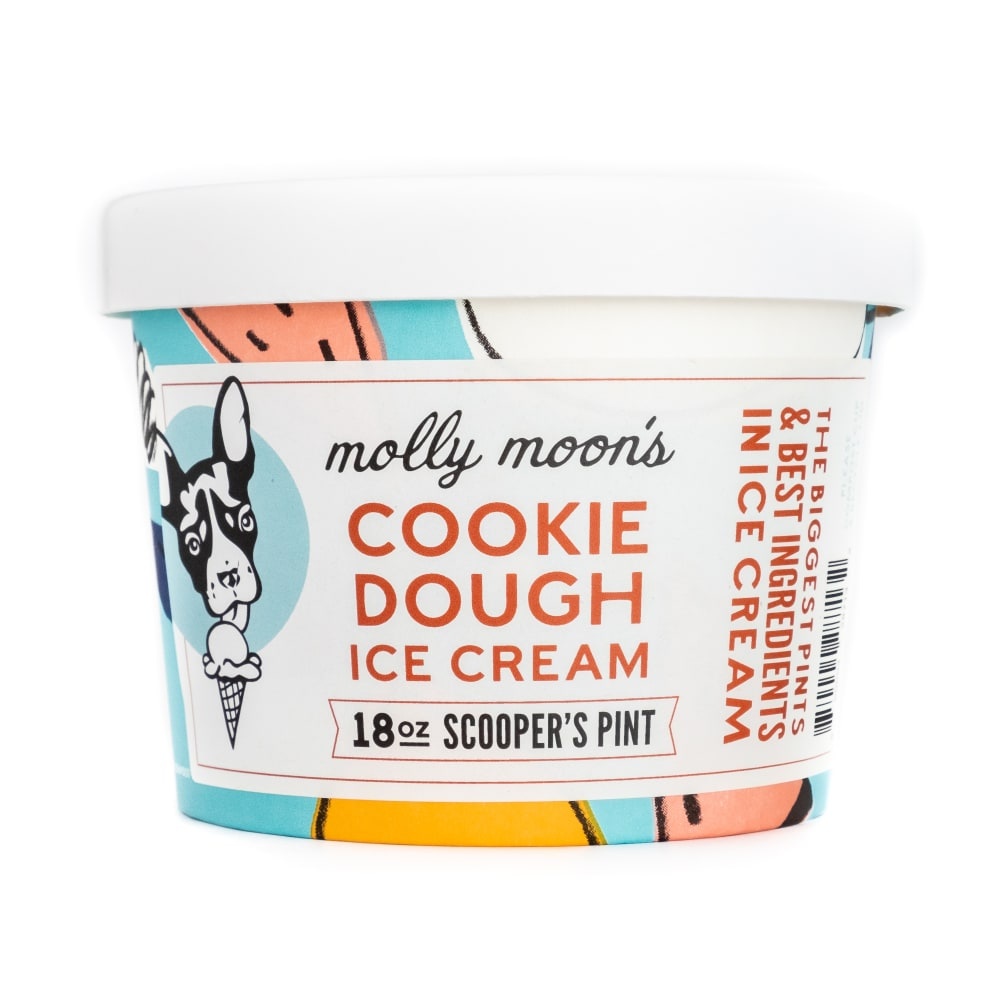 slide 1 of 1, Molly Moon's Cookie Dough Ice Cream, 18 oz