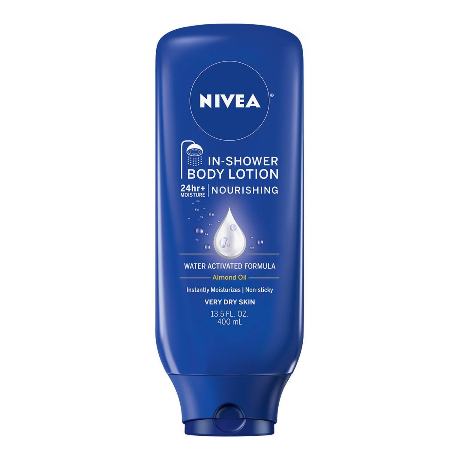 slide 1 of 7, Nivea In-Shower Nourishing Body Lotion, 13.5 oz