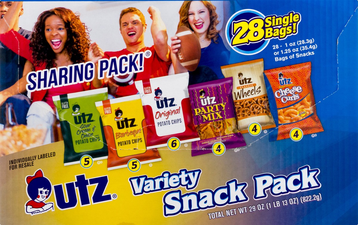 slide 3 of 7, Utz 28 ct Utz Snack Pack Variety Box, 28 ct