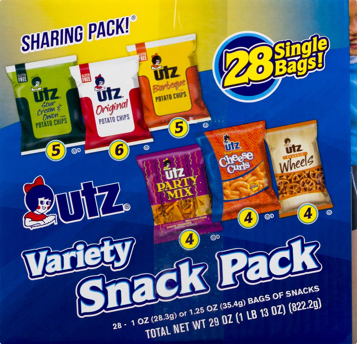 slide 4 of 7, Utz 28 ct Utz Snack Pack Variety Box, 28 ct