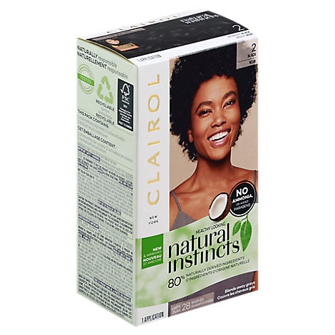 slide 1 of 1, Clairol Natural Instincts Hair Color Non-Permanent Black 36 - Each, 1 ct