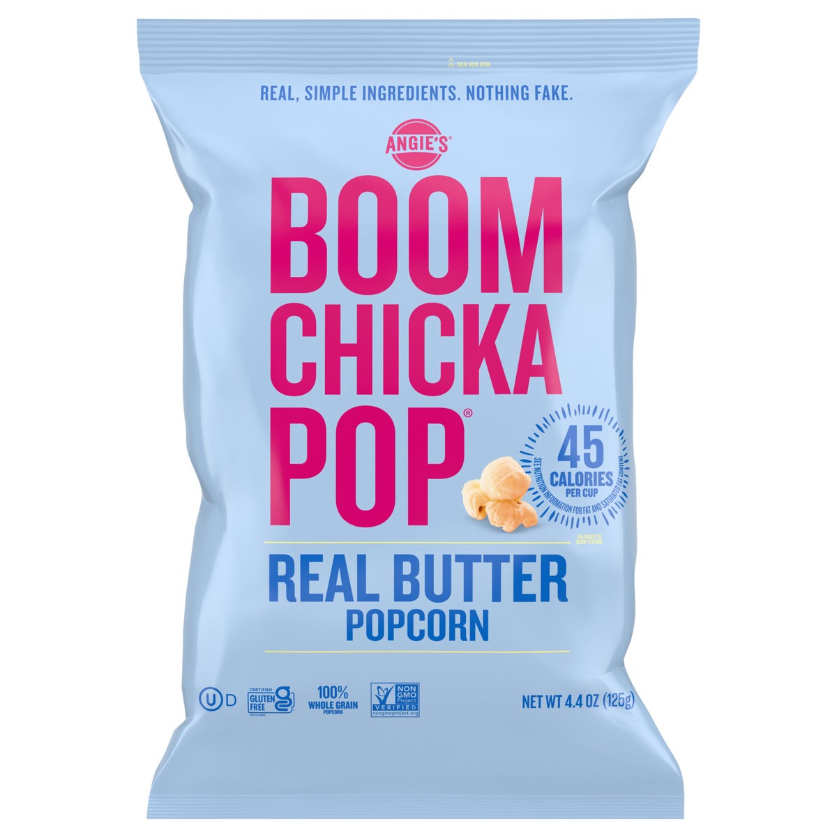slide 1 of 5, Angie's BOOMCHICKAPOP Real Butter Popcorn, 4.4 oz., 4.4 oz