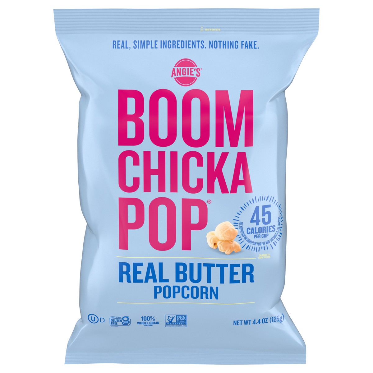 slide 1 of 5, Angie's BOOMCHICKAPOP Real Butter Popcorn, 4.4 oz., 4.4 oz