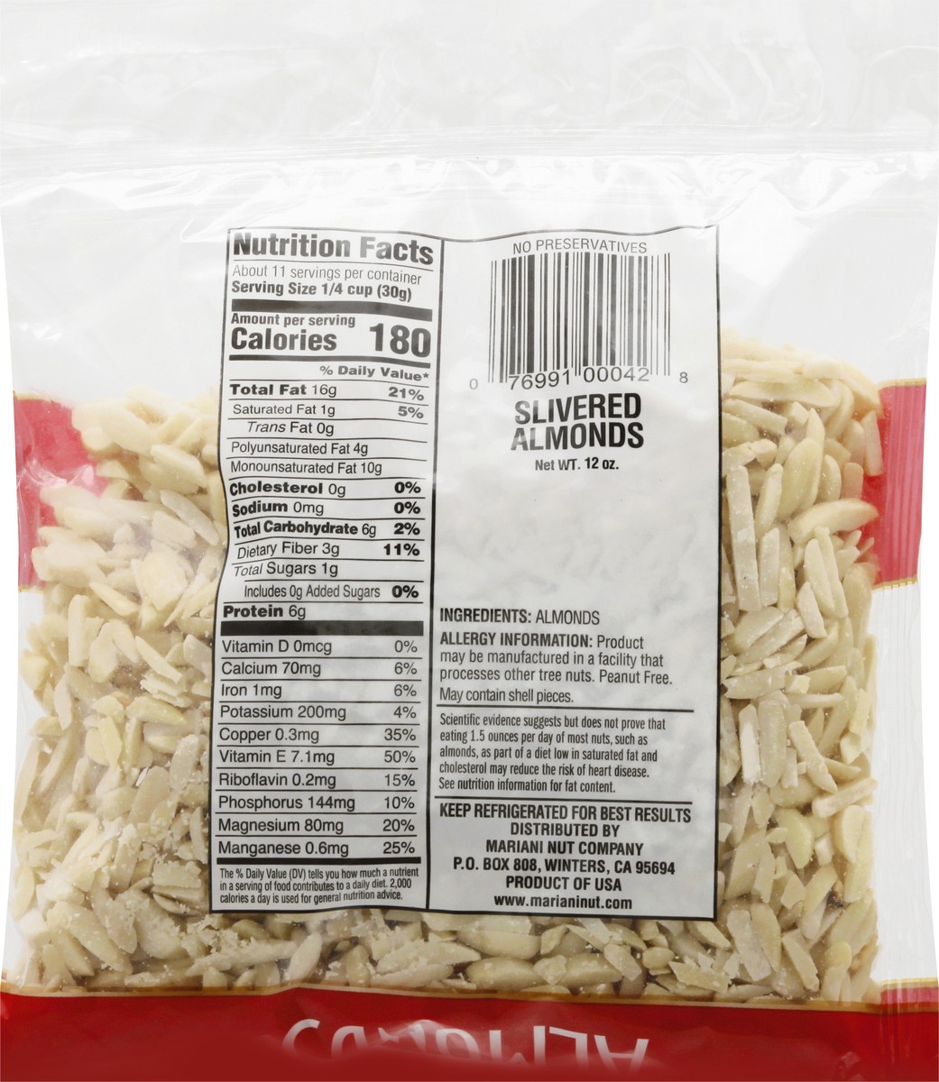 slide 10 of 13, Mariani Slivered Almonds - 12 oz, 12 oz