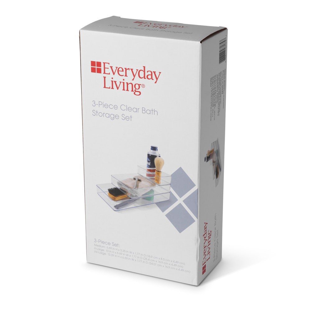 slide 2 of 2, Everyday Living 3 Piece Bath Organizer Set, 1 ct
