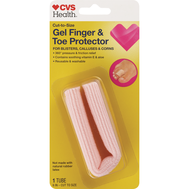 slide 1 of 5, Cvs Cut T Sz Gel Toe Fing Prtction, 1 ct