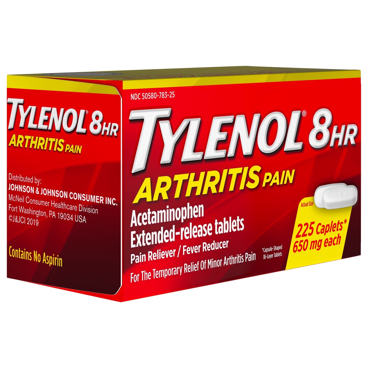 slide 2 of 11, Tylenol 8 Hour Arthritis Pain Relief Extended-Release Tablets, 650 mg Acetaminophen, Joint Pain Reliever & Fever Reducer Medicine, Oral Pain Reliever for Arthritis & Joint Pain, 225 Count, 225 ct