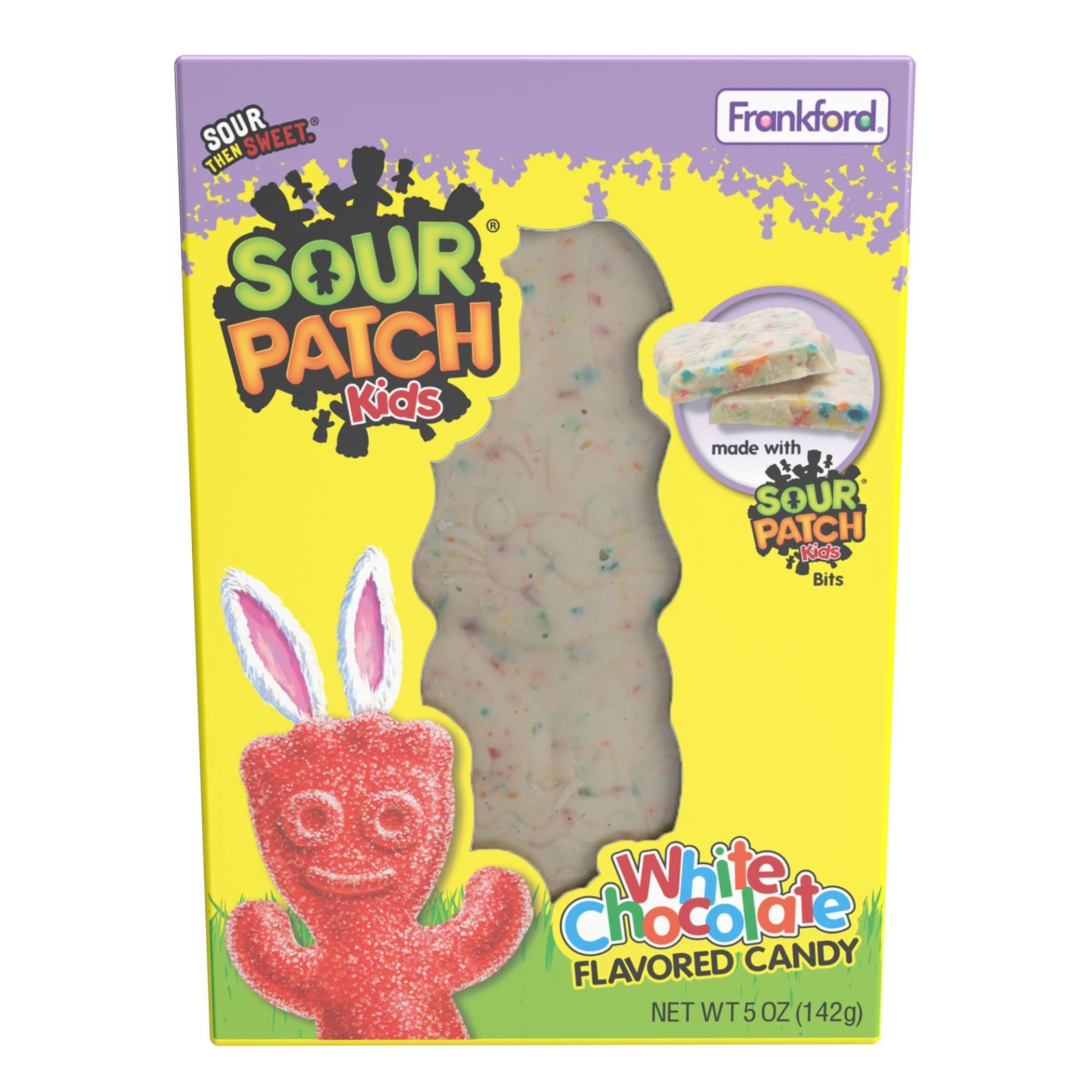 slide 1 of 2, Sour Patch Kids Easter White Chocolate Bunny, 5 oz