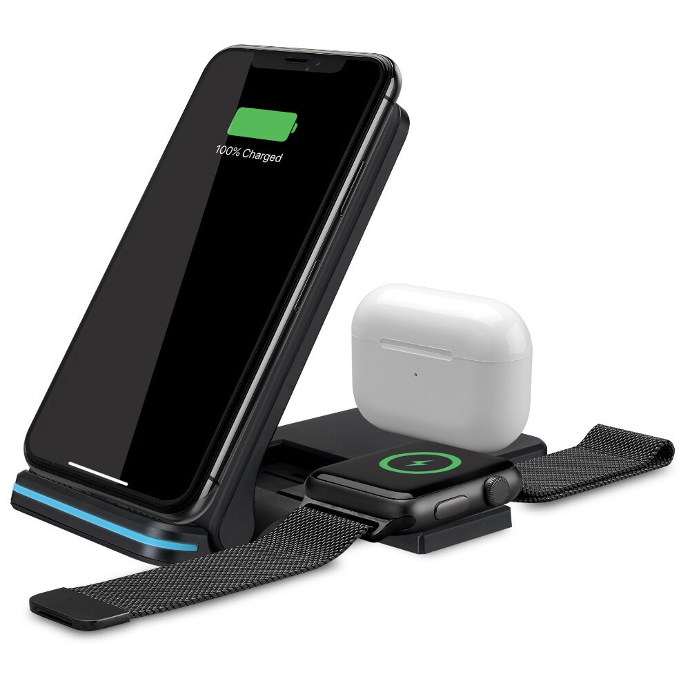 slide 5 of 6, Ilive Iacq491B 3-In-1 Wireless Charging Stand, 1 ct