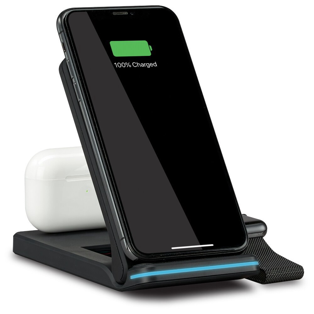 slide 3 of 6, Ilive Iacq491B 3-In-1 Wireless Charging Stand, 1 ct