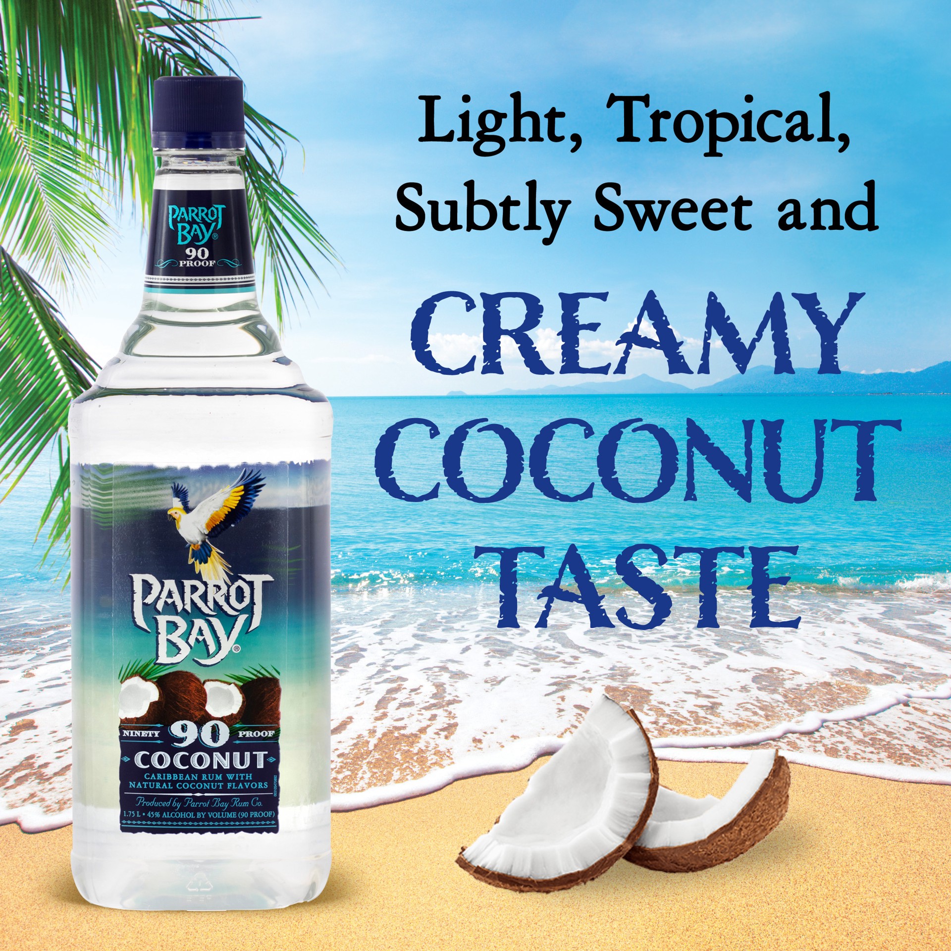 slide 2 of 3, Parrot Bay 90 Proof Coconut Rum 1.75 lt, 1.75 liter