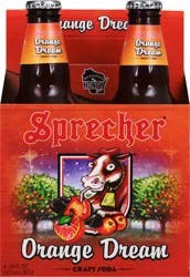 Sprecher Orange Dream Craft Soda 4-16 fl oz Bottles
