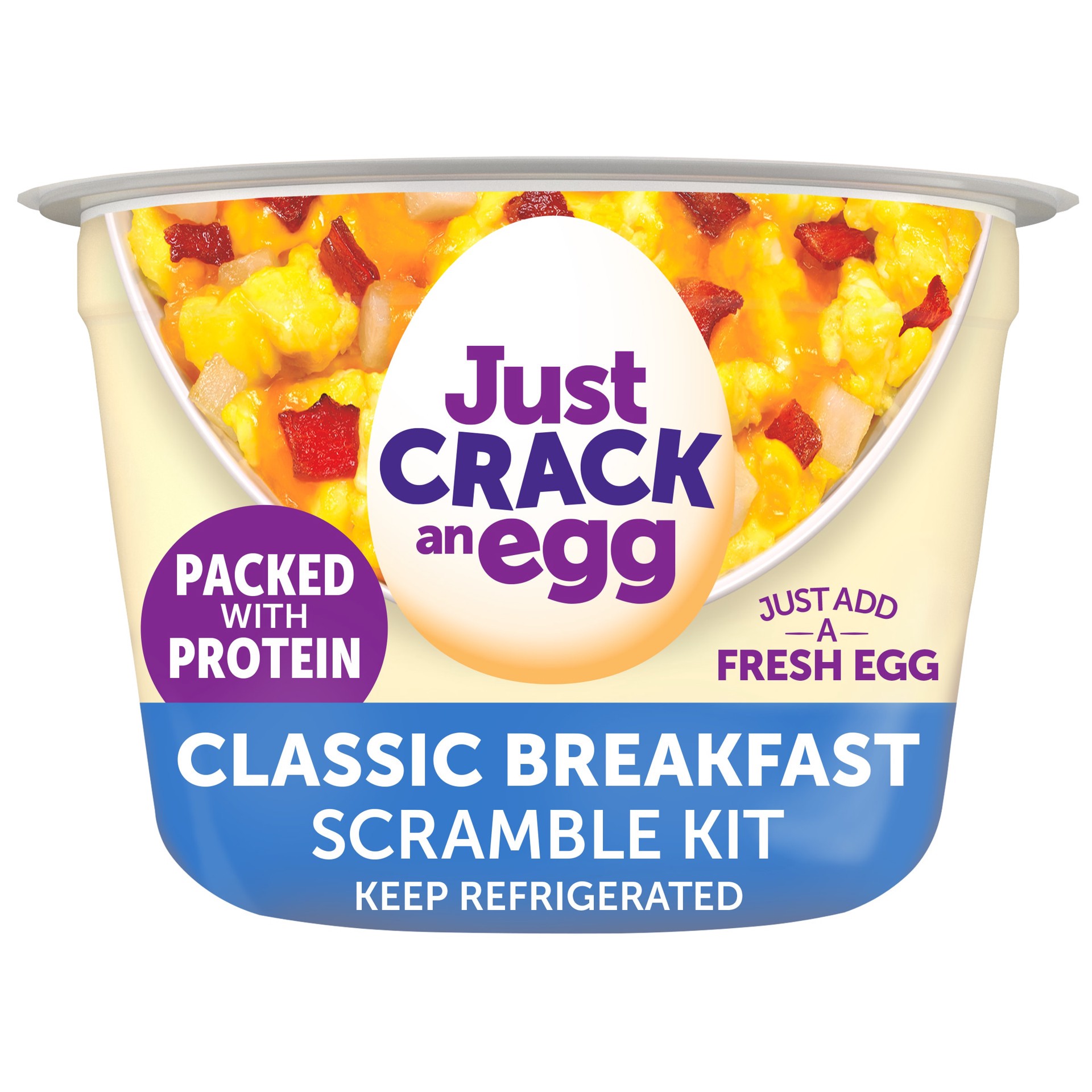 slide 1 of 9, Just Crack an Egg Classic Breakfast Scramble Kit, 3 oz Cup, 3 oz