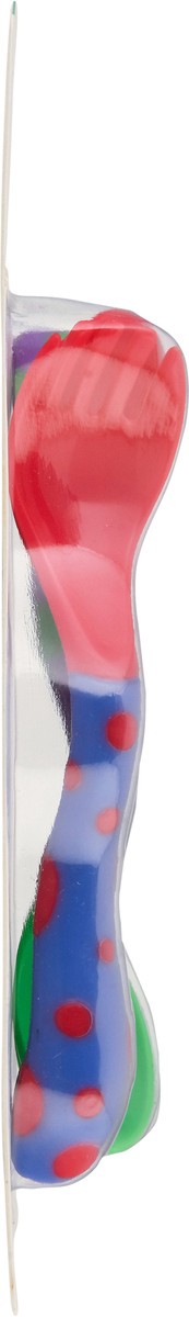 slide 2 of 10, Nuby Fork and Spoon Set, 4 ct