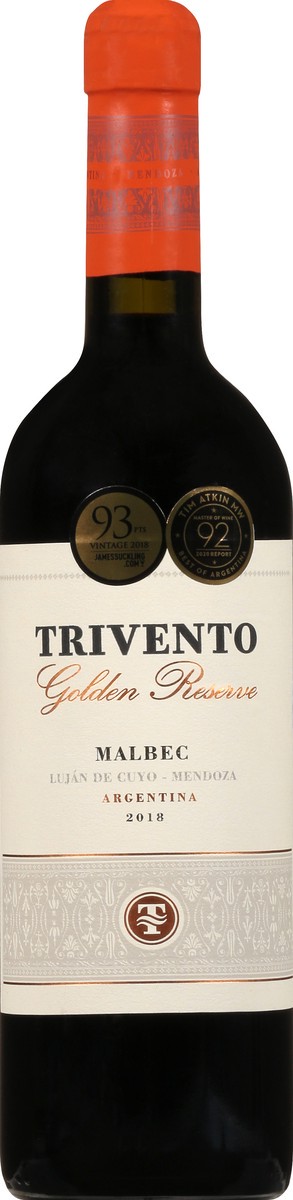 slide 1 of 9, Trivento Bodegas y Vinedos Golden Reserve Argentina Malbec 750 ml, 750 ml