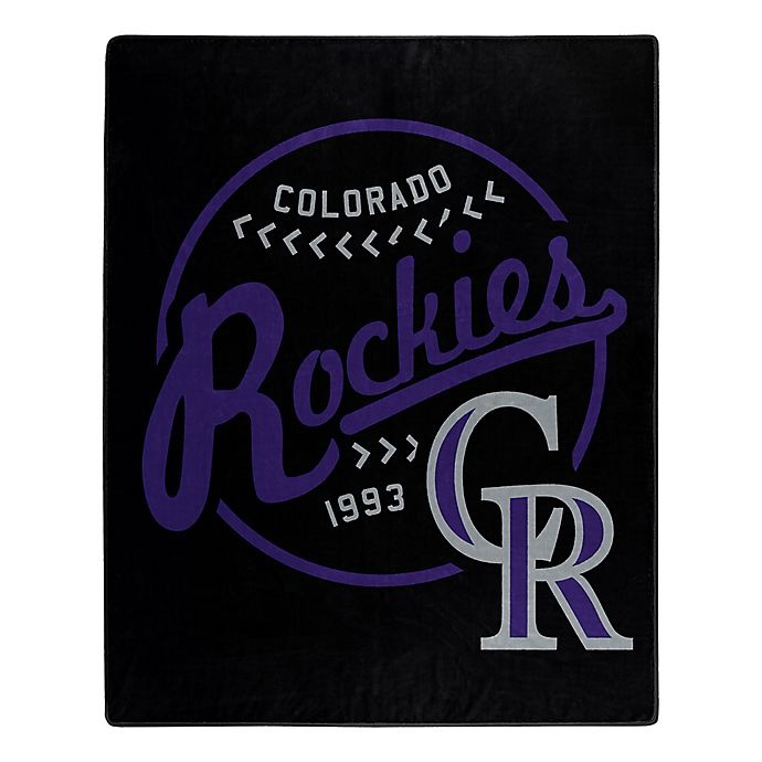 slide 1 of 1, MLB Colorado Rockies Jersey Raschel Throw Blanket, 1 ct