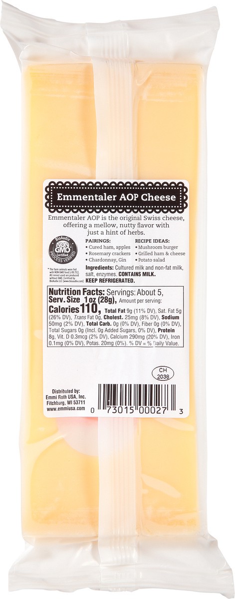 slide 3 of 9, Emmi Mild Emmentaler Cheese, 5.3 oz