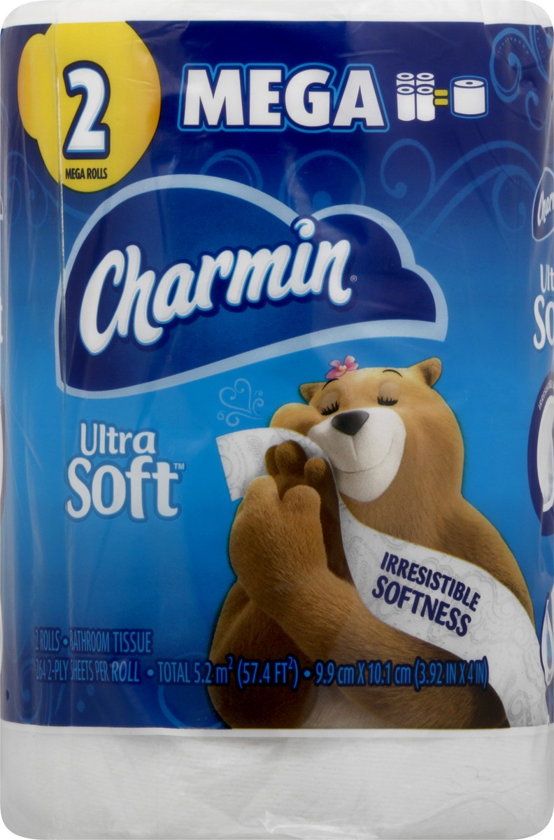 slide 5 of 8, Charmin Ultra Soft Toilet Paper Mega Roll, 4 ct