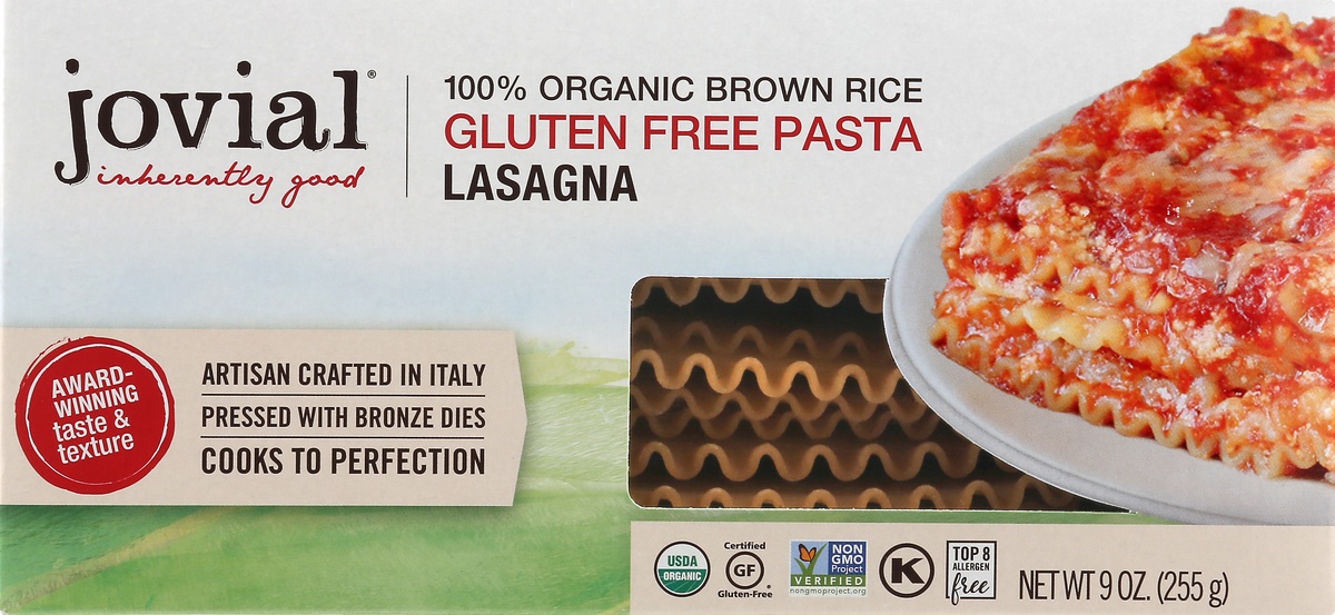 Jovial Gluten Fre Brown Rice Pasta Lasagna 9 oz Shipt