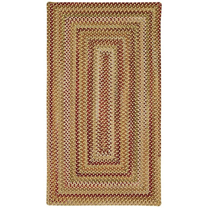 slide 1 of 1, Capel Rugs Manchester Braided Accent Rug - Gold/Red, 2 ft x 3 ft