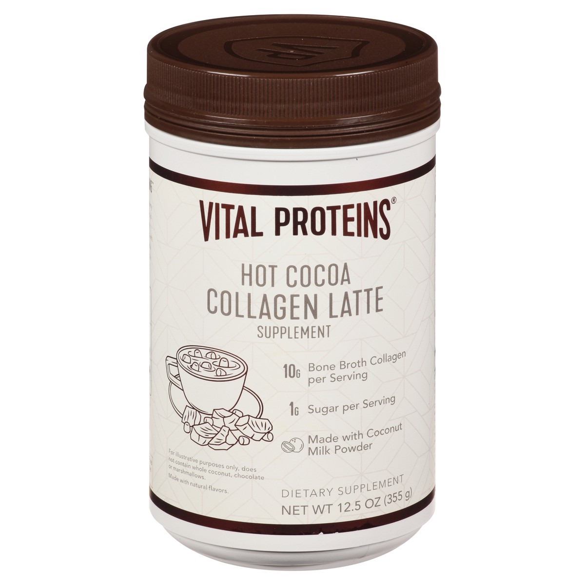 slide 5 of 13, Vital Proteins Hot Cocoa Collagen Latte Supplement 12.5 oz, 12.5 oz